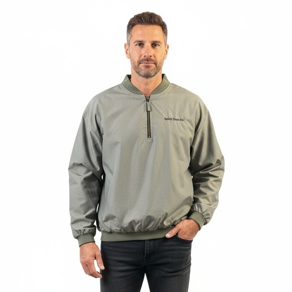 VTG Velocity Pullover Jacket Sprint XL Moss 1/4 Zip Retro Corporate Collectible - Picture 1 of 16